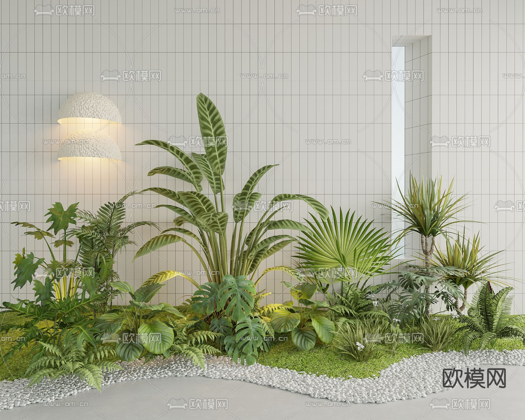组团小品 植物堆3d模型下载