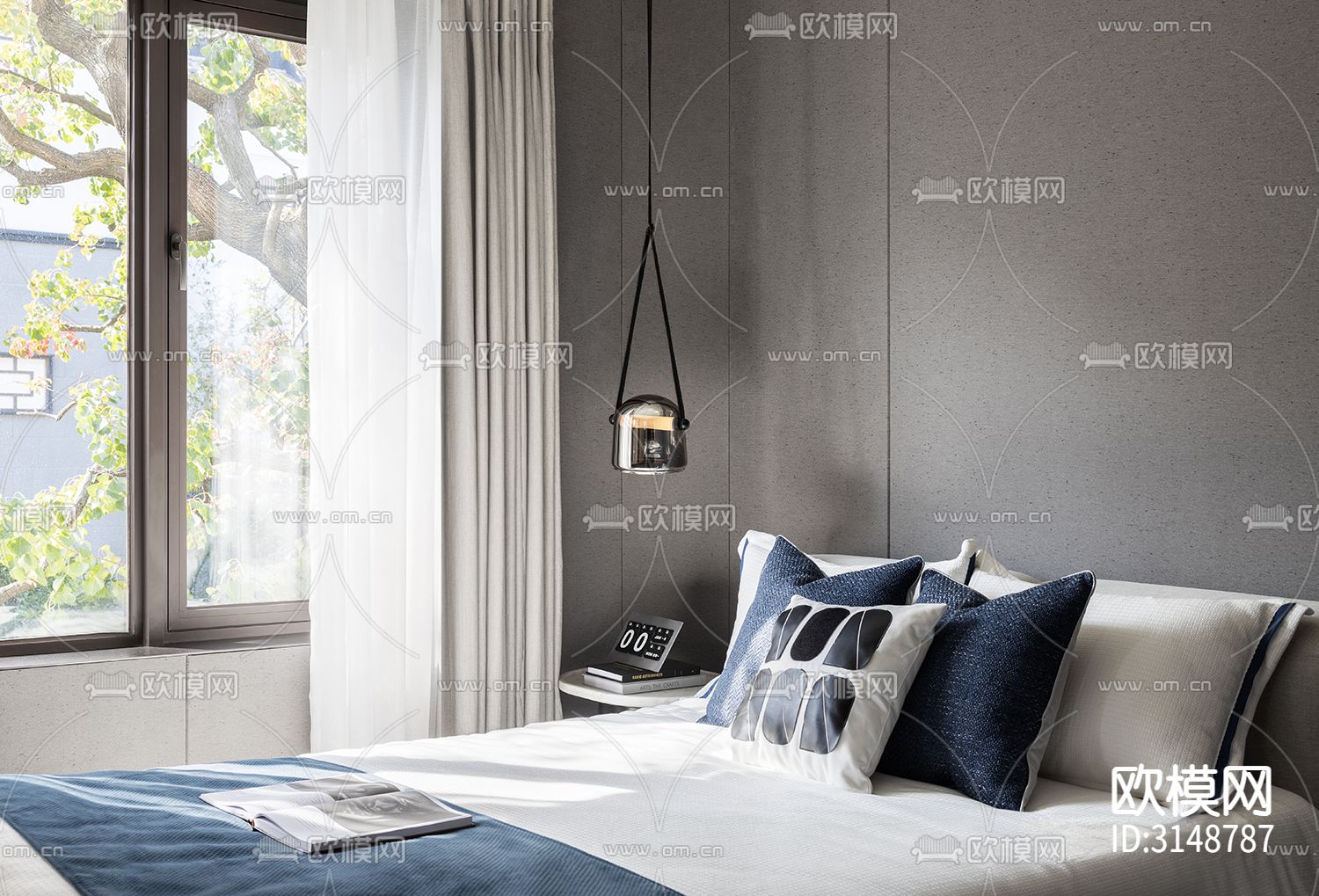 侘寂平层装修效果图下载（渲染图15）