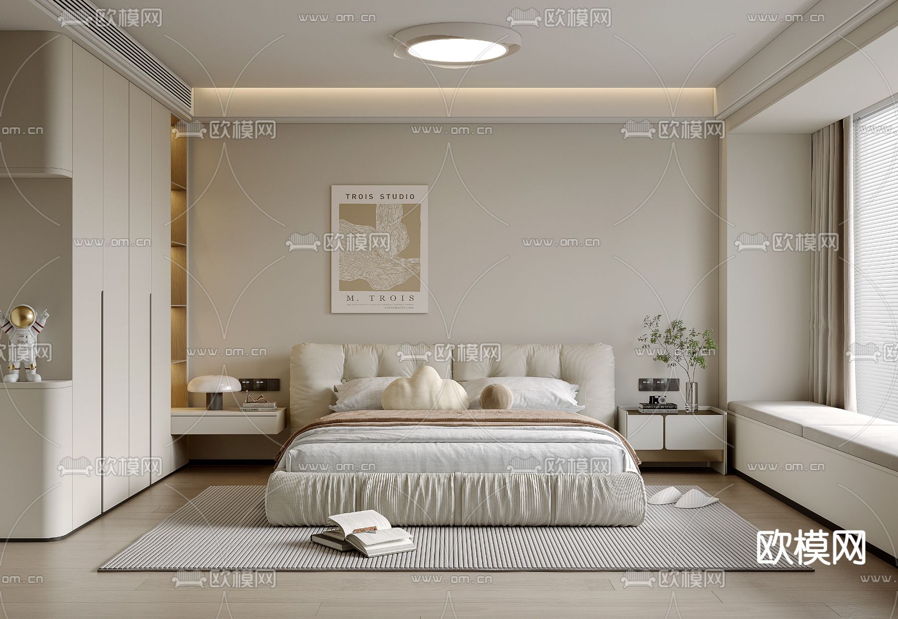 家居卧室 主卧 主人房3d模型下载