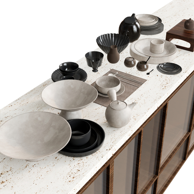  碗盘子 碟子 瓶子 高脚杯su模型 