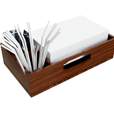  吸管 餐巾纸su模型 