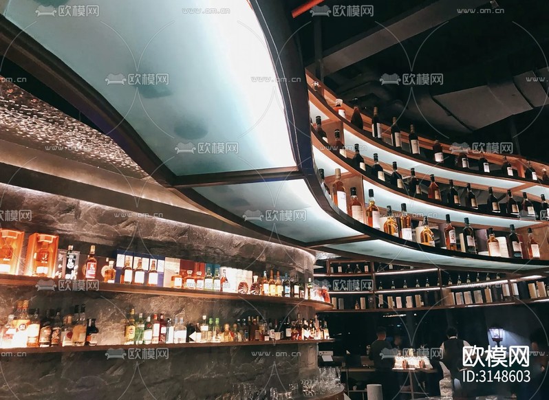 現(xiàn)代酒吧裝修效果圖下載(渲染圖2)