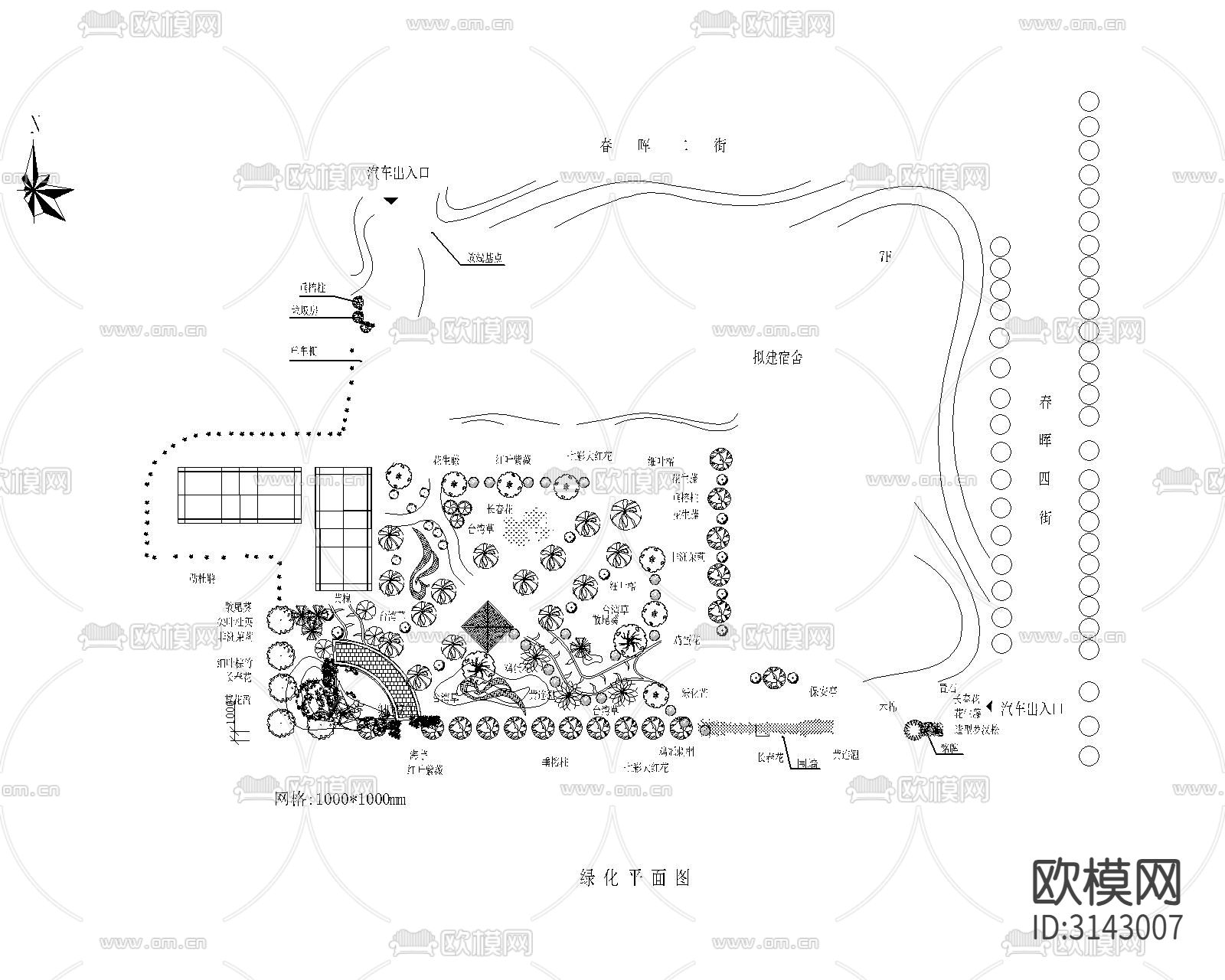 园林cad施工图下载（渲染图1）