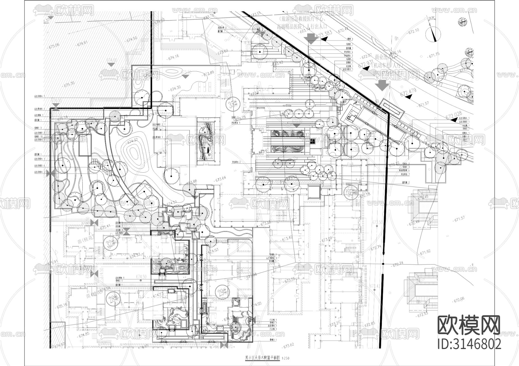 国际康养中心项目示范区cad施工图下载（渲染图8）
