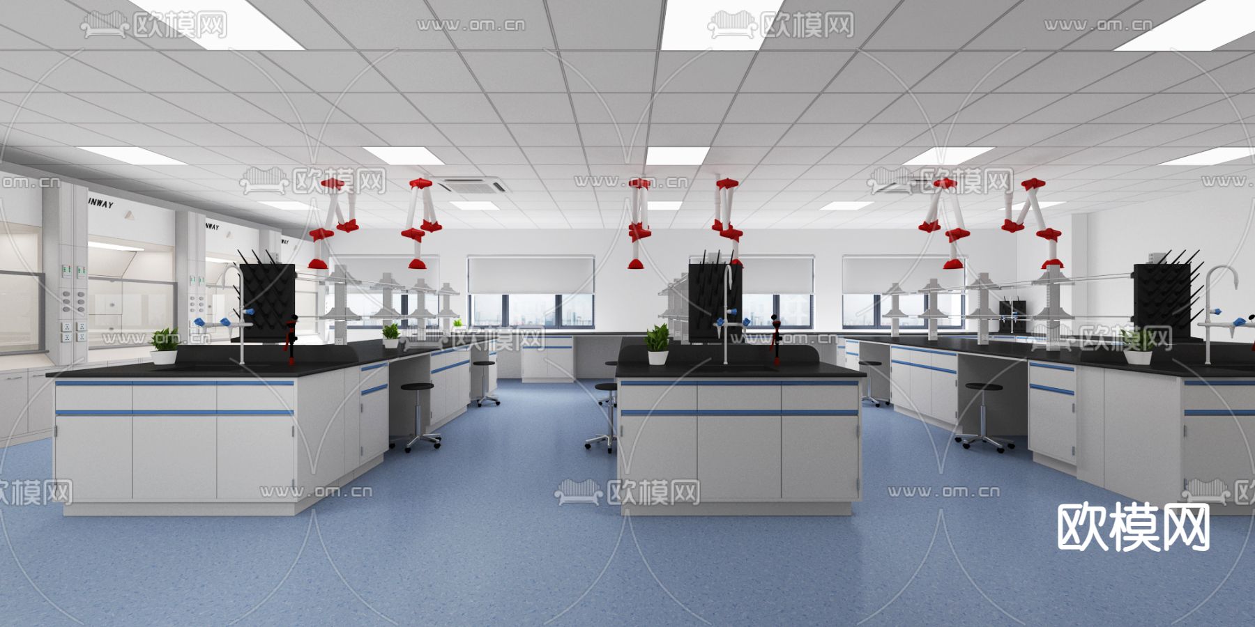 现代实验室3d模型下载（渲染图1）