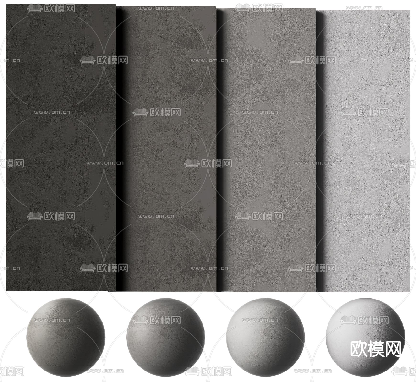微水泥涂料 肌理漆3d模型下载