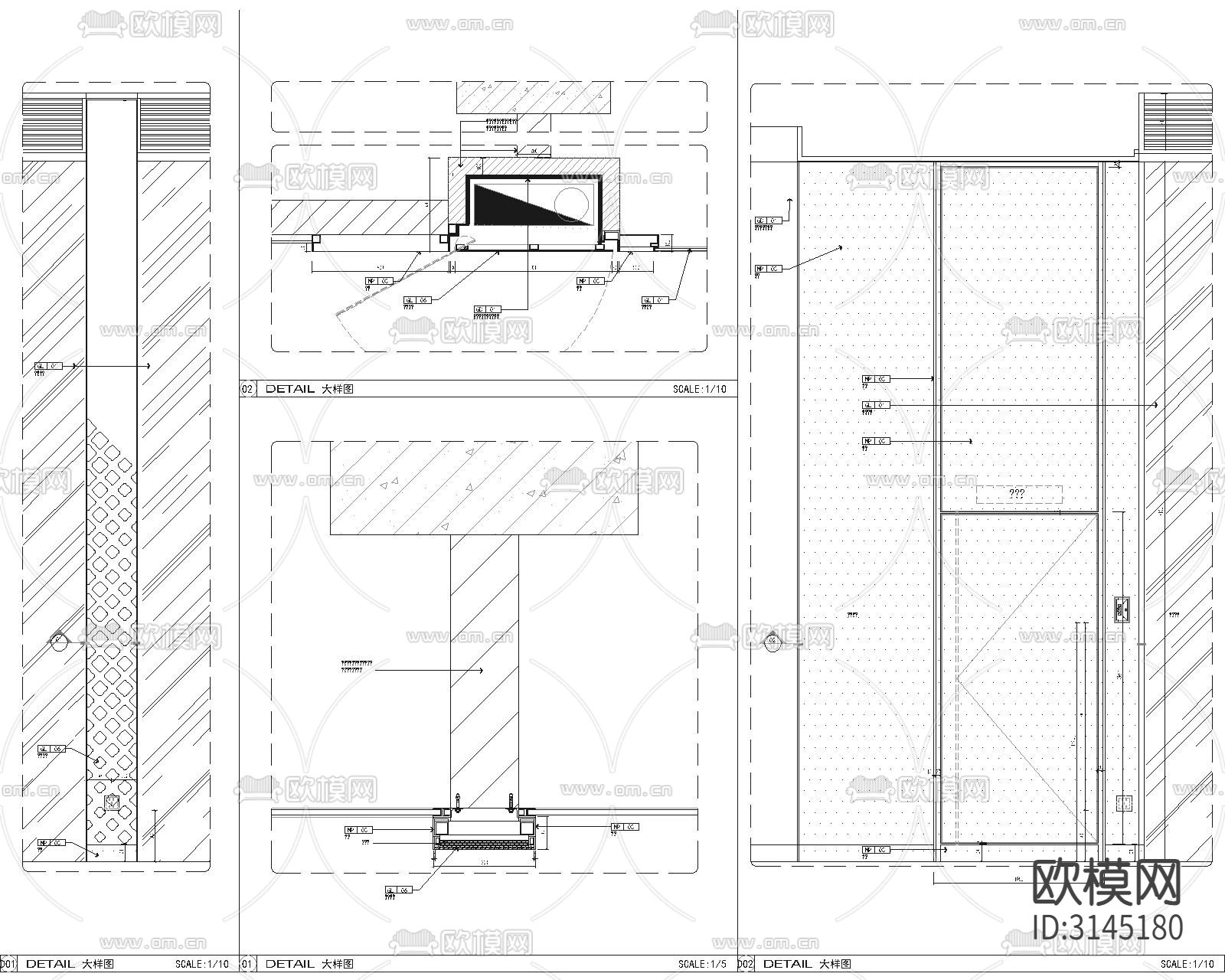 消防箱消防立柱细节图cad大样图下载（渲染图1）