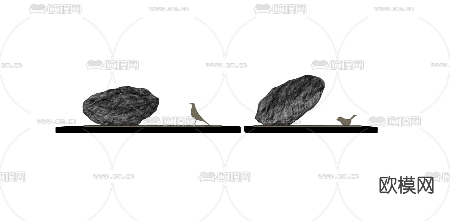 现代摆件 装饰品 雕塑 工艺品su模型下载（渲染图2）