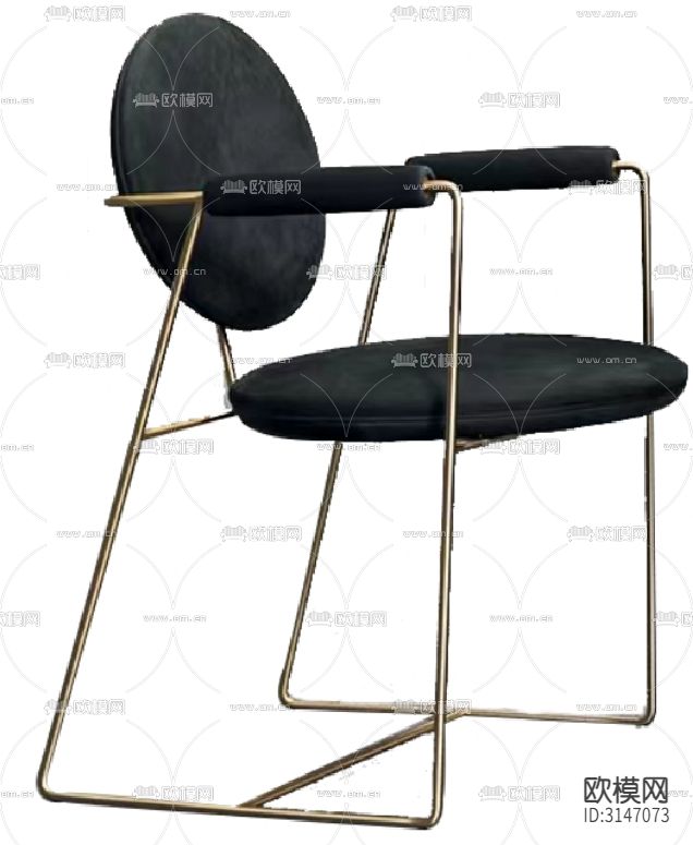 椅子CAD家具设计图纸cad大样图下载（渲染图2）