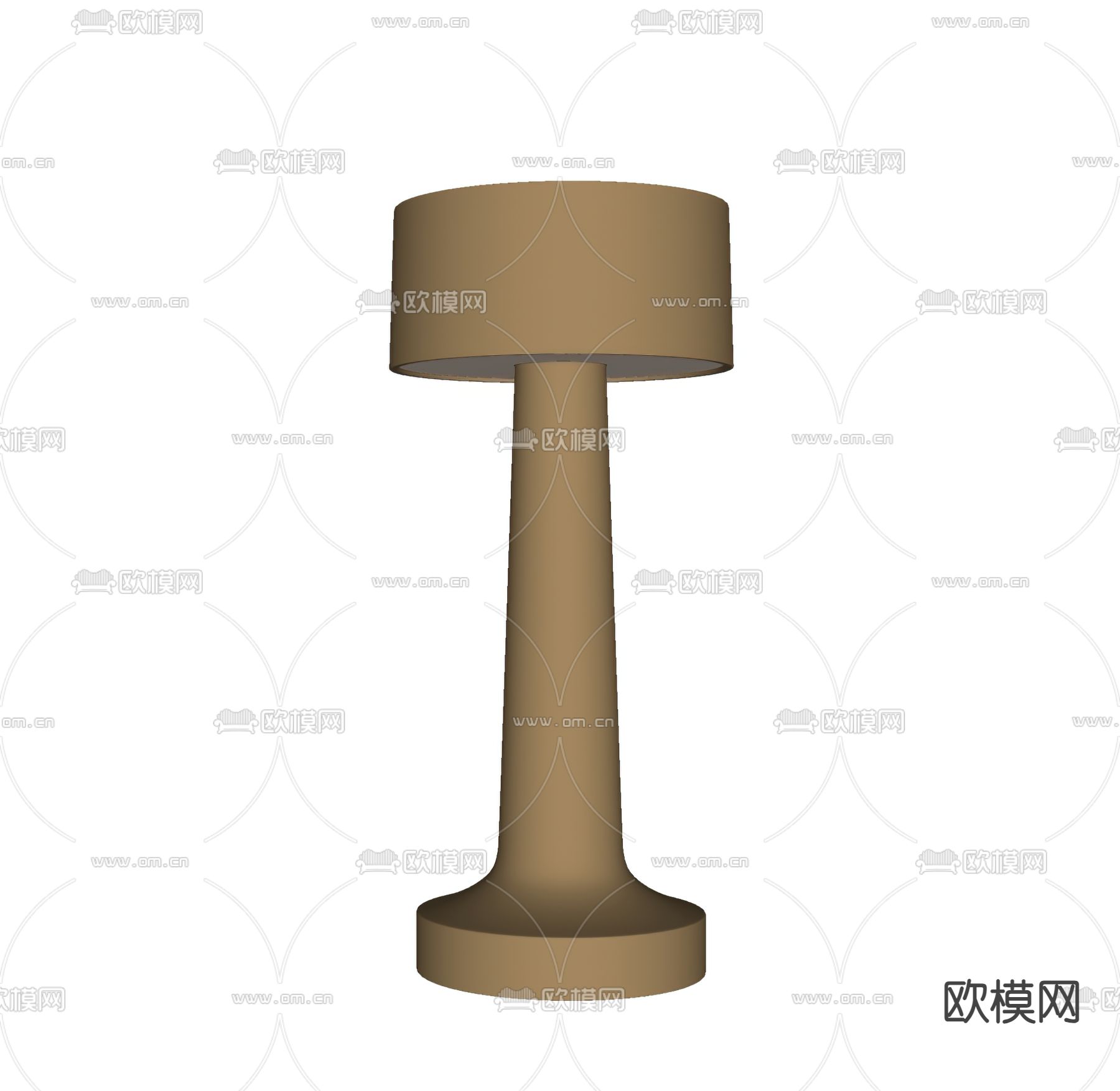 现代台灯su模型下载（渲染图2）