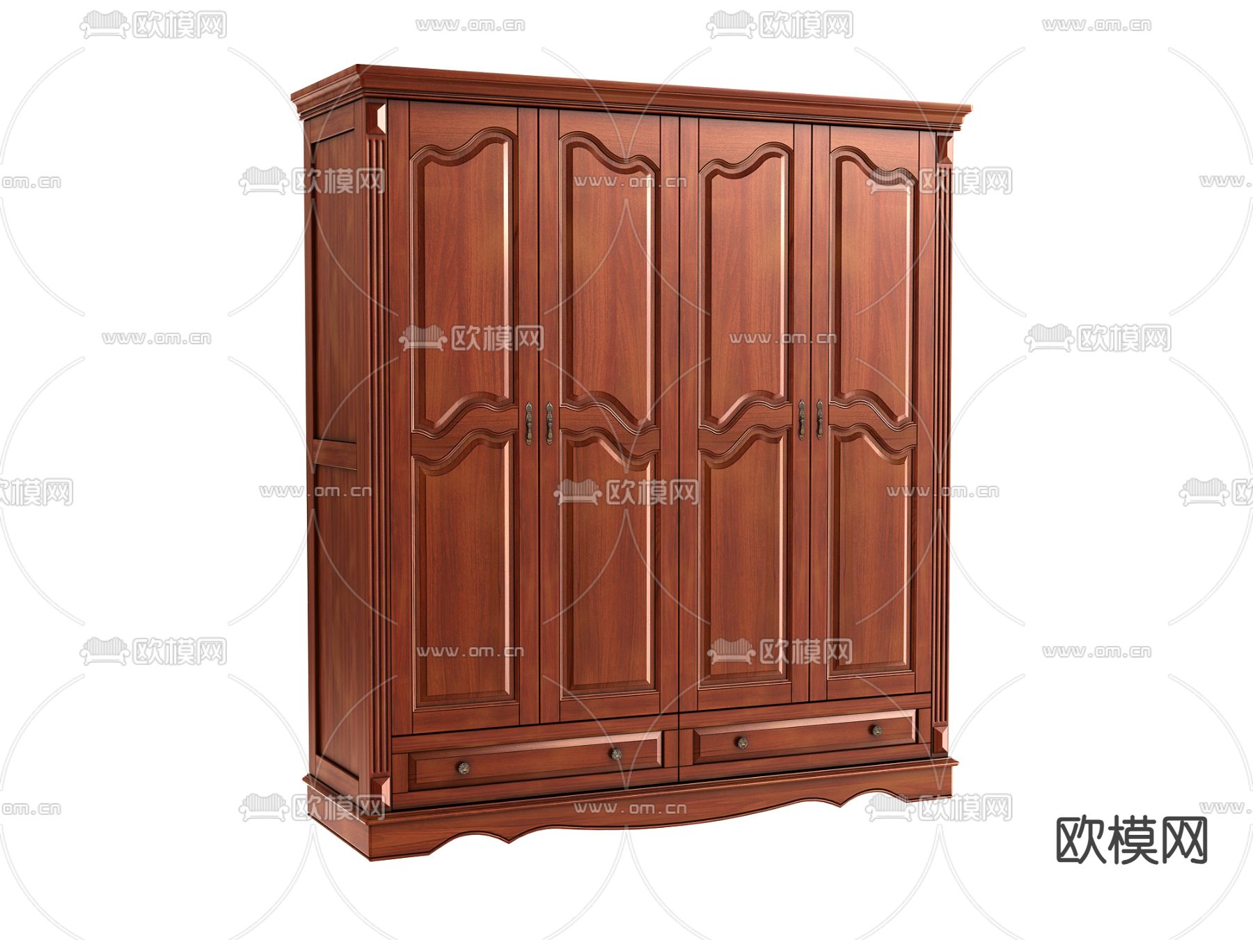 欧式衣柜 衣橱3d模型下载