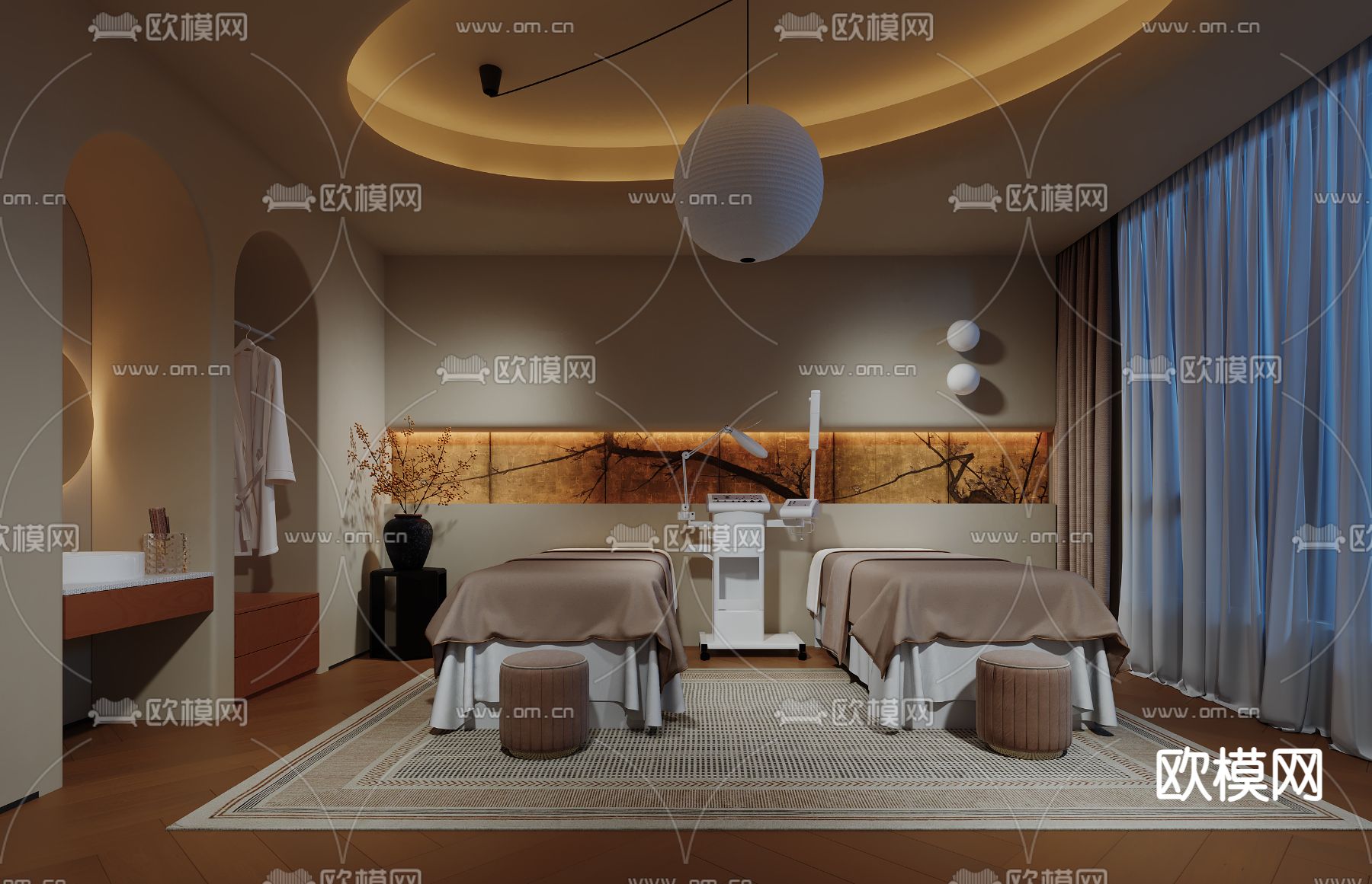 SPA包间 3d模型下载