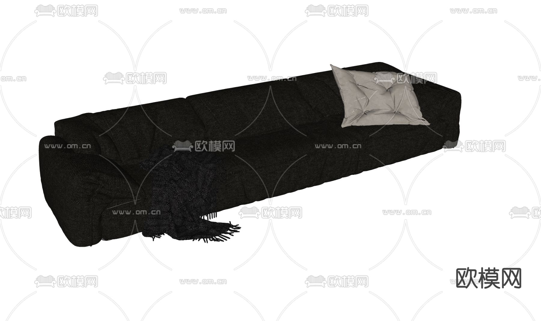 Baxter 多人沙发su模型下载（渲染图1）