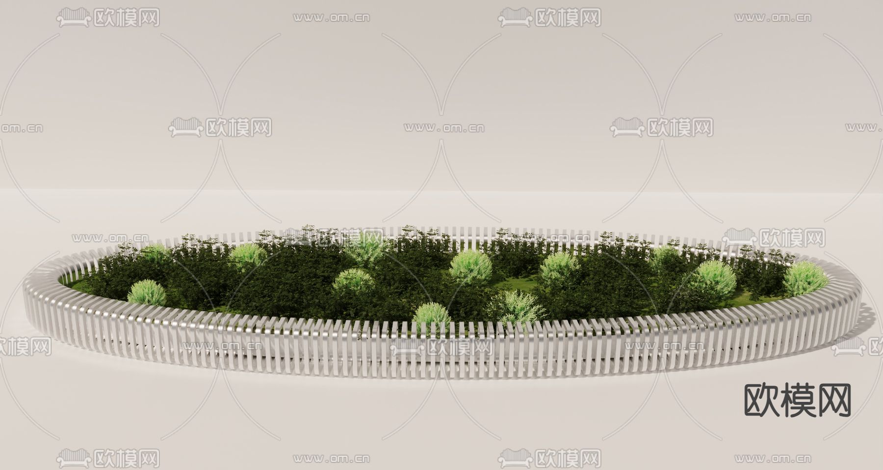 花池植物3d模型下载