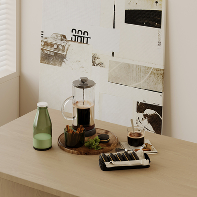  食物 摆件su模型 