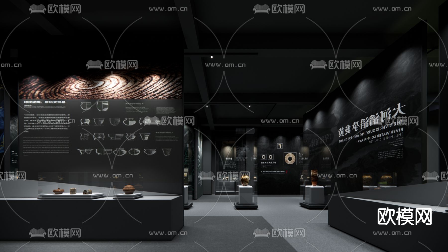 现代博物馆su模型下载（渲染图4）