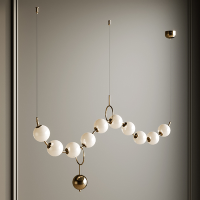  现代吊灯su模型 