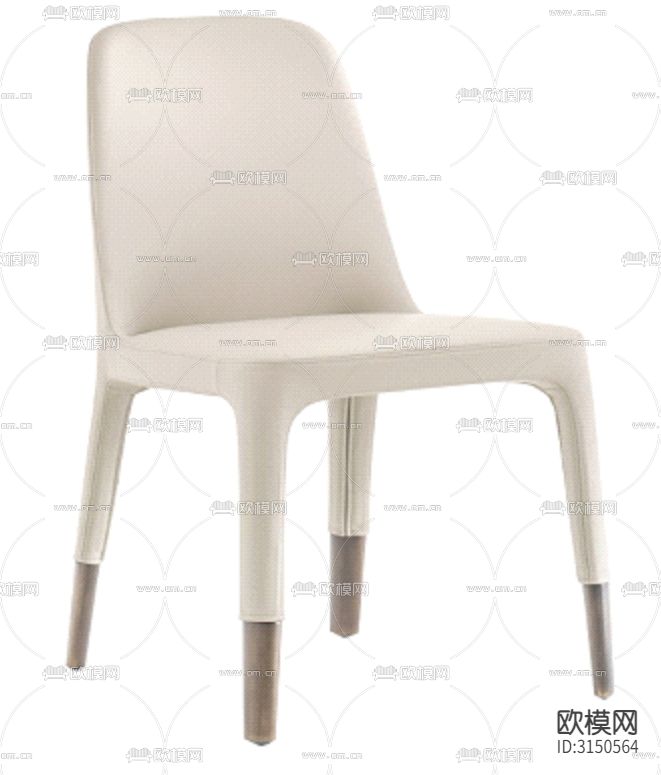 现代家具椅子设计cad施工图下载（渲染图2）