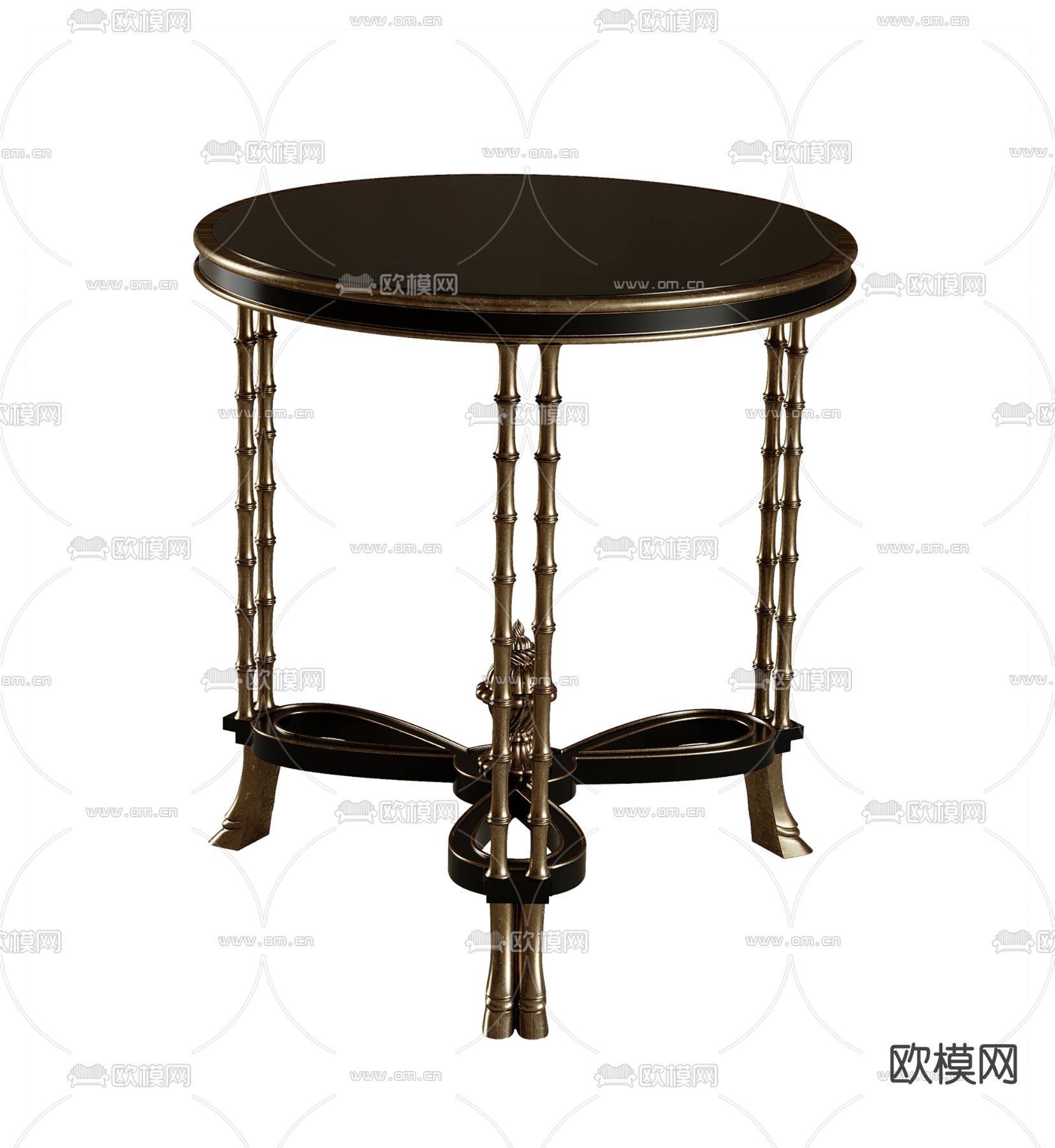 美式边几 角几su模型下载（渲染图1）