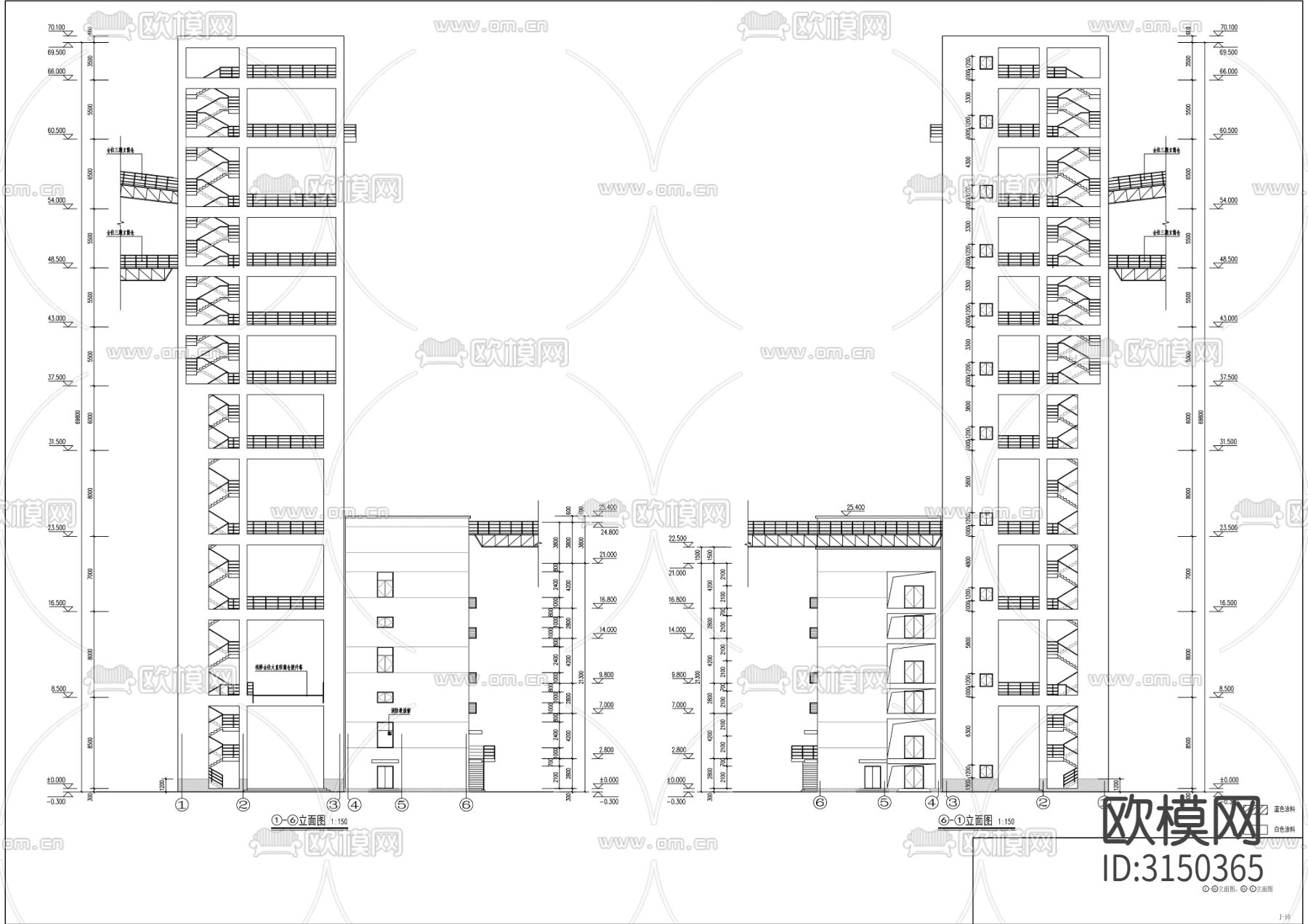 粮食筒仓 通用码头工程cad施工图下载（渲染图2）