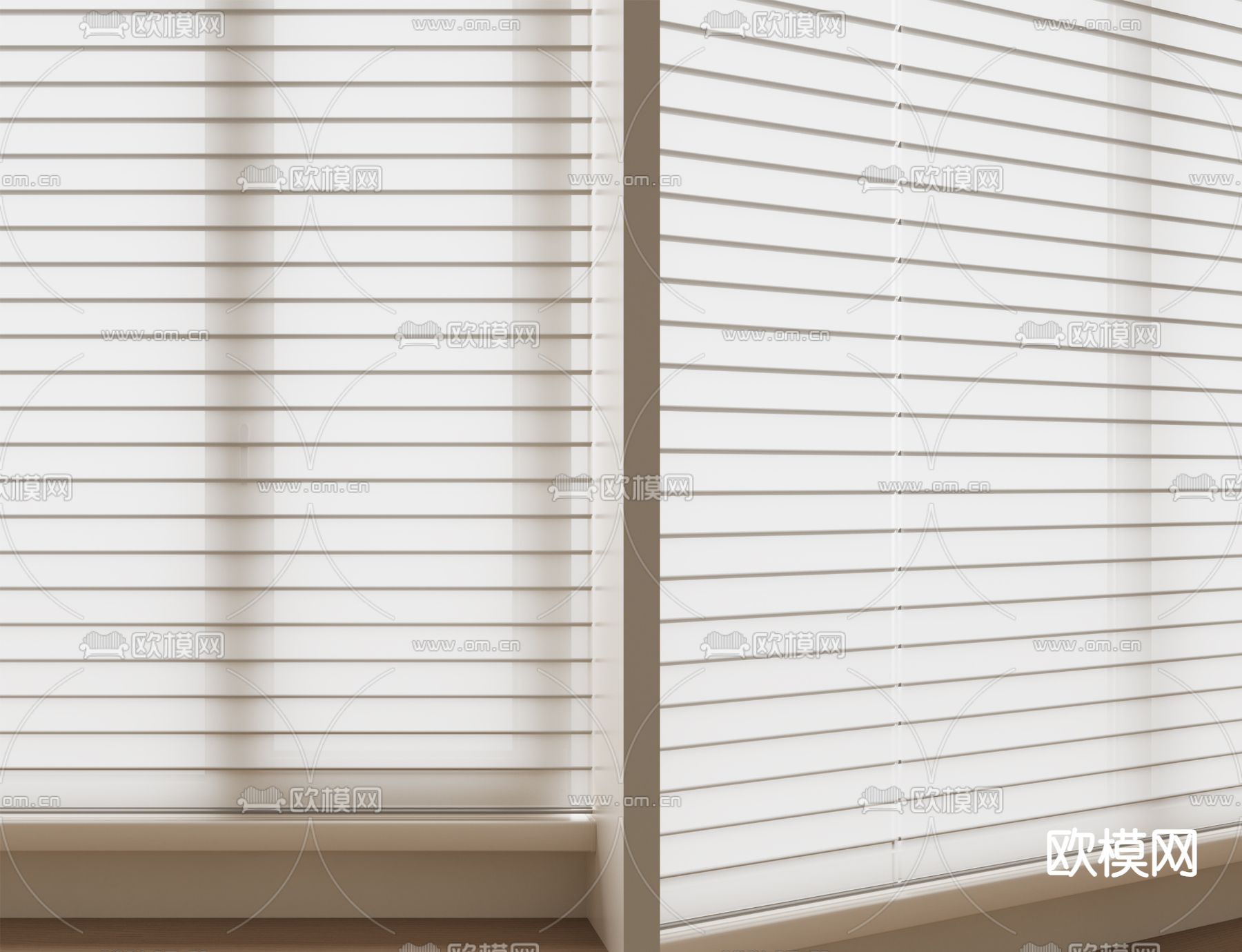 日式百叶帘 3d模型下载