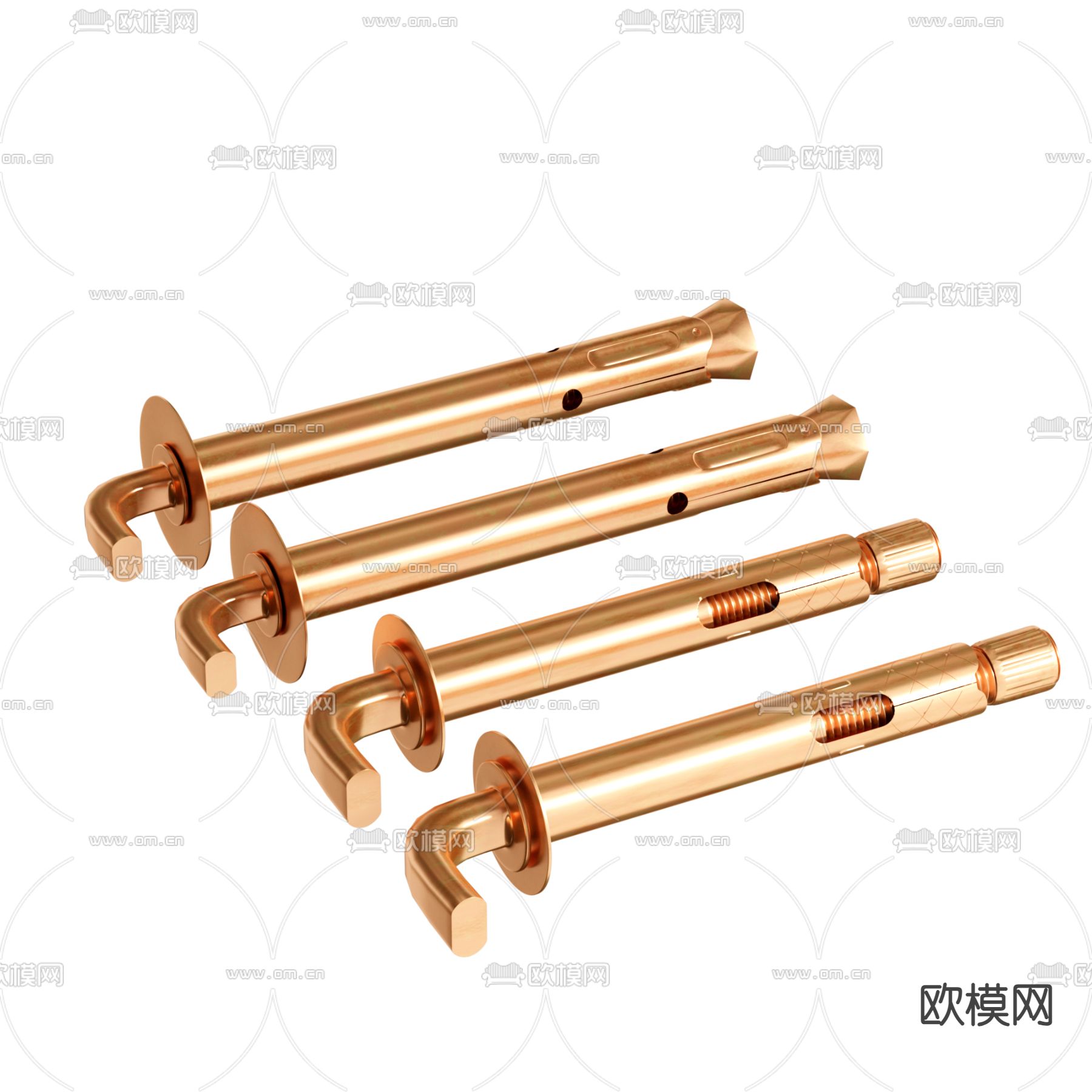 五金件 膨胀螺丝3d模型下载