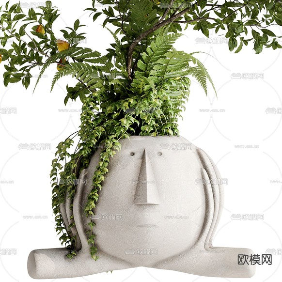 盆景 盆栽3d模型下载(渲染图2)
