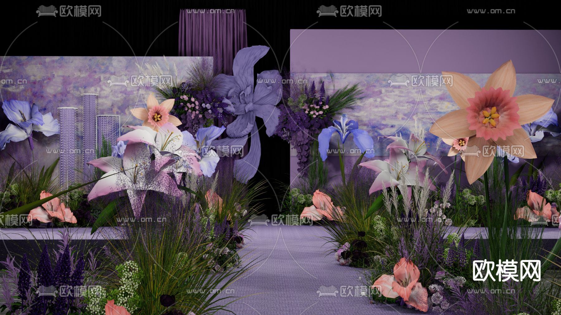 婚礼场景su模型下载（渲染图4）