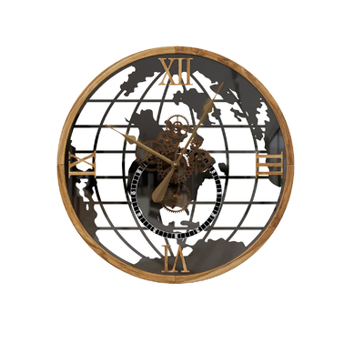  现代地图挂钟 壁钟su模型 