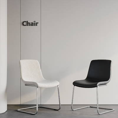 现代单椅 餐椅 休闲椅su模型