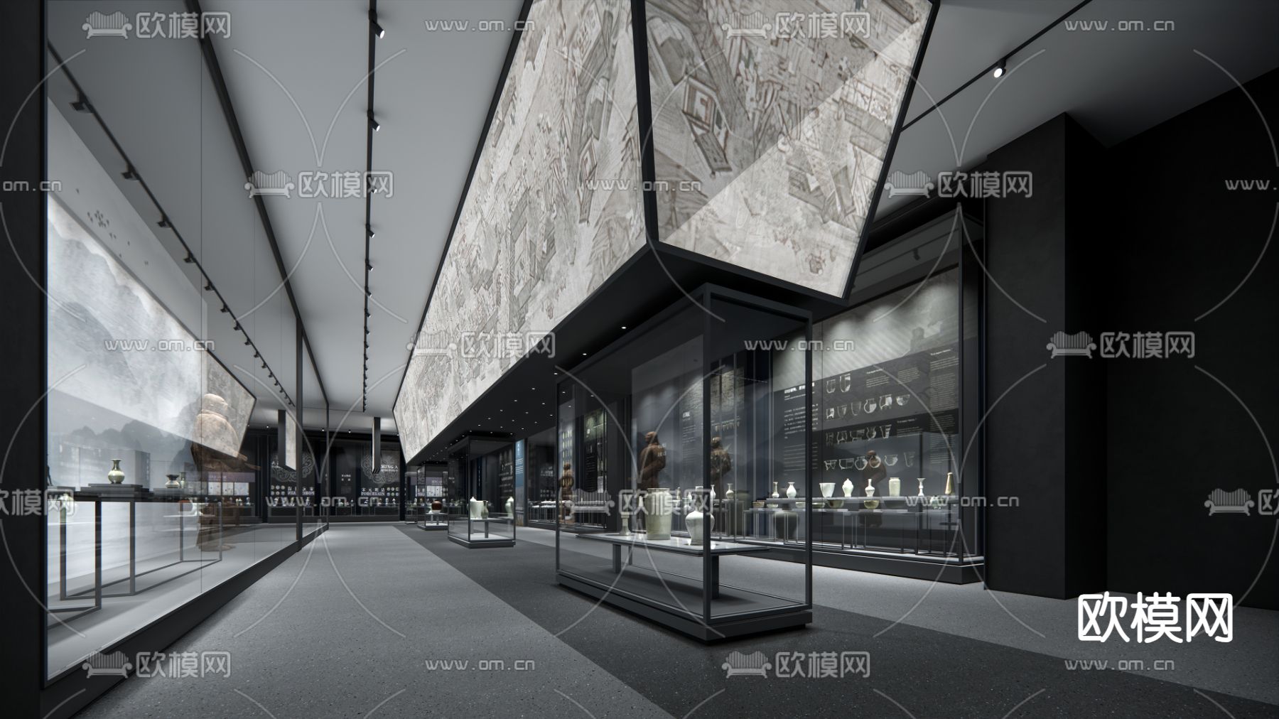 现代博物馆内部su模型下载（渲染图3）