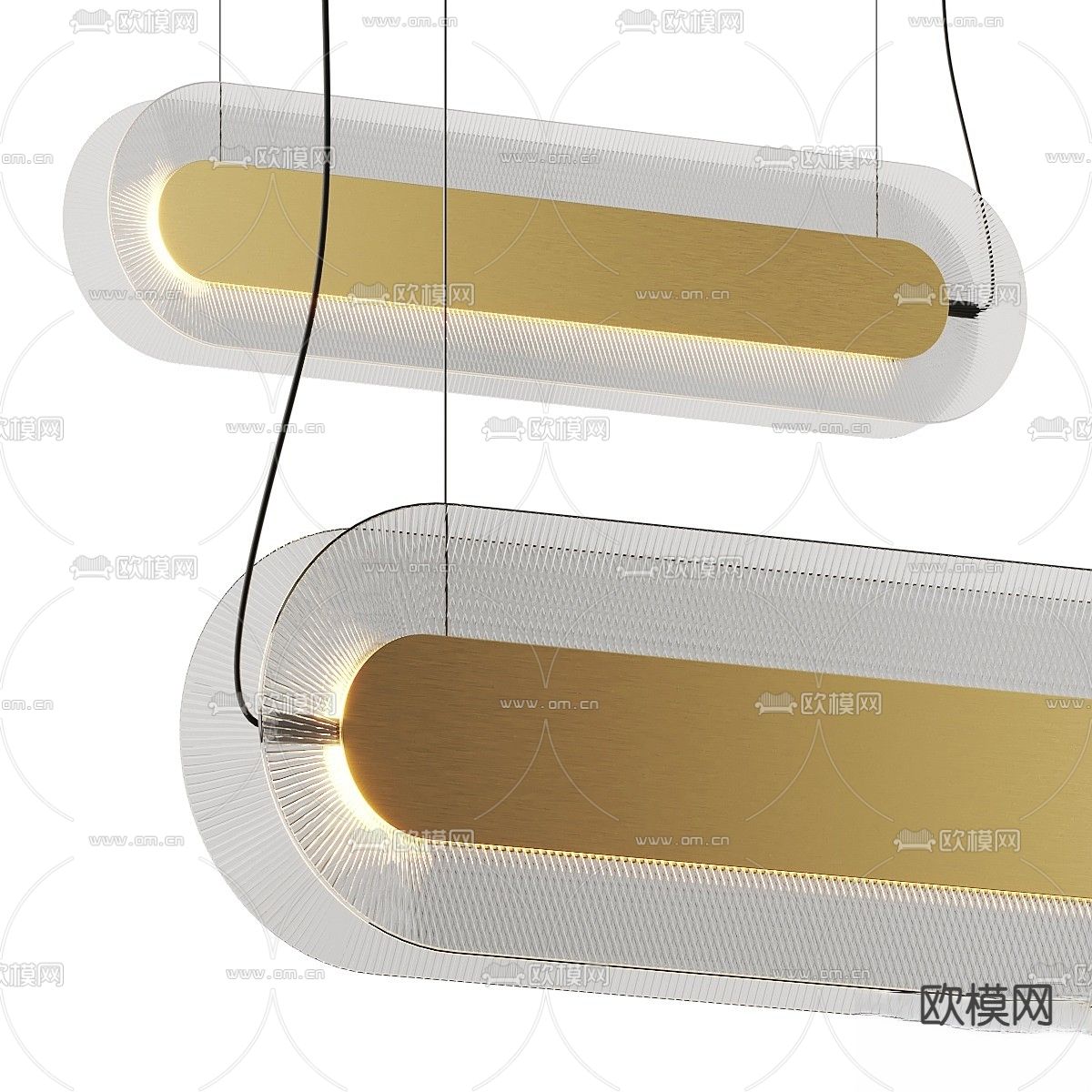 Roche Bobois Dorienne 吊灯3d模型下载（渲染图1）