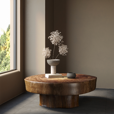 侘寂风茶几su模型