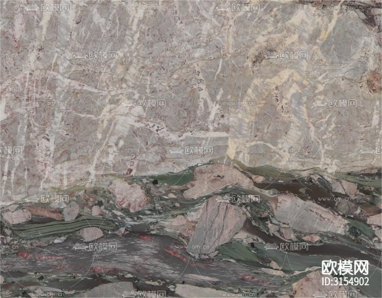 雪花红大理石 奢石 岩板贴图下载(渲染图8)