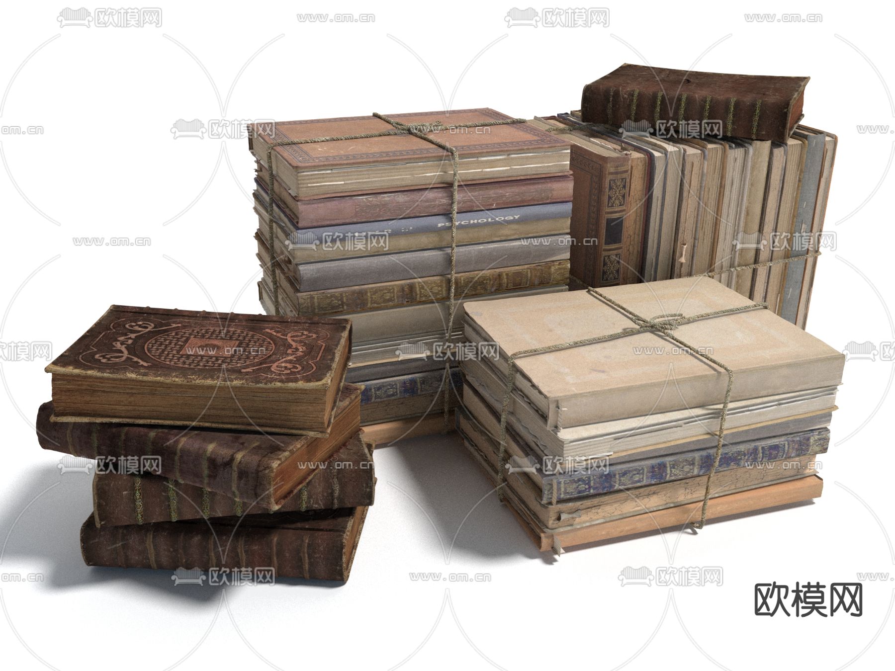 书籍 书本 杂志 古籍3d模型下载
