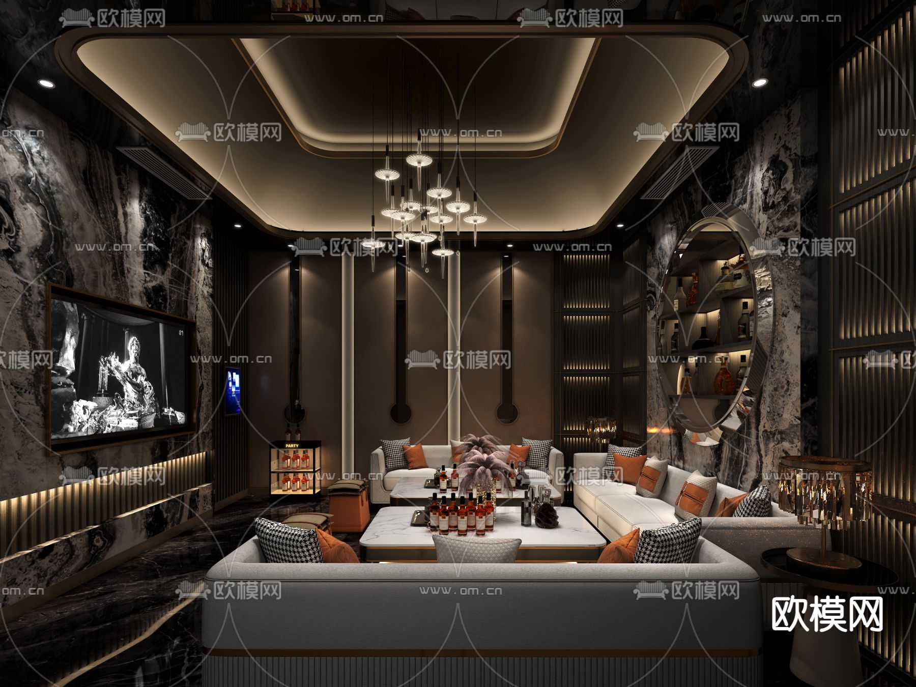 KTV包房 酒吧 夜总会3d模型下载