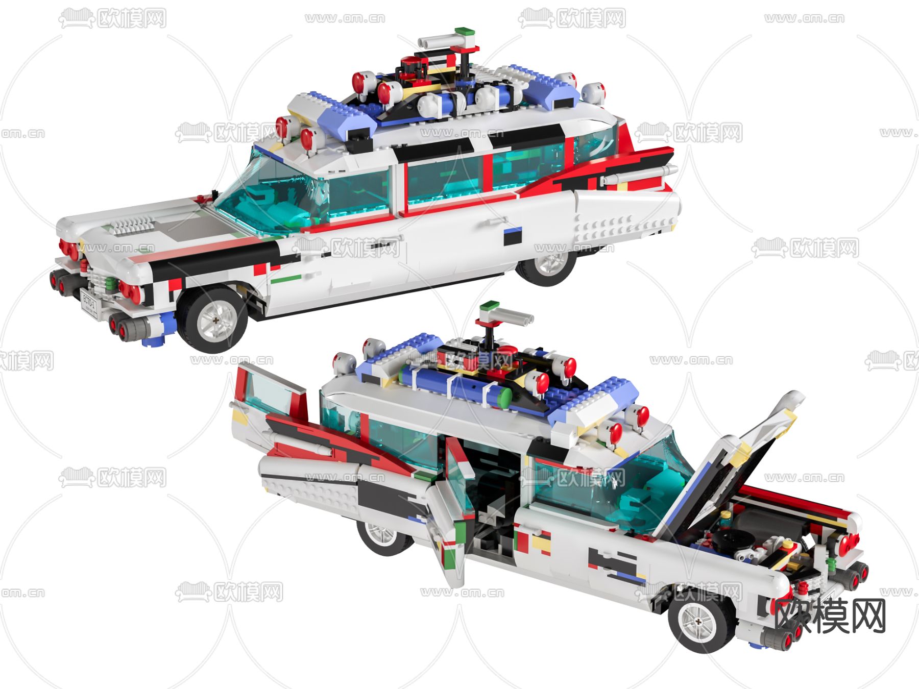 乐高 汽车3d模型下载（渲染图1）