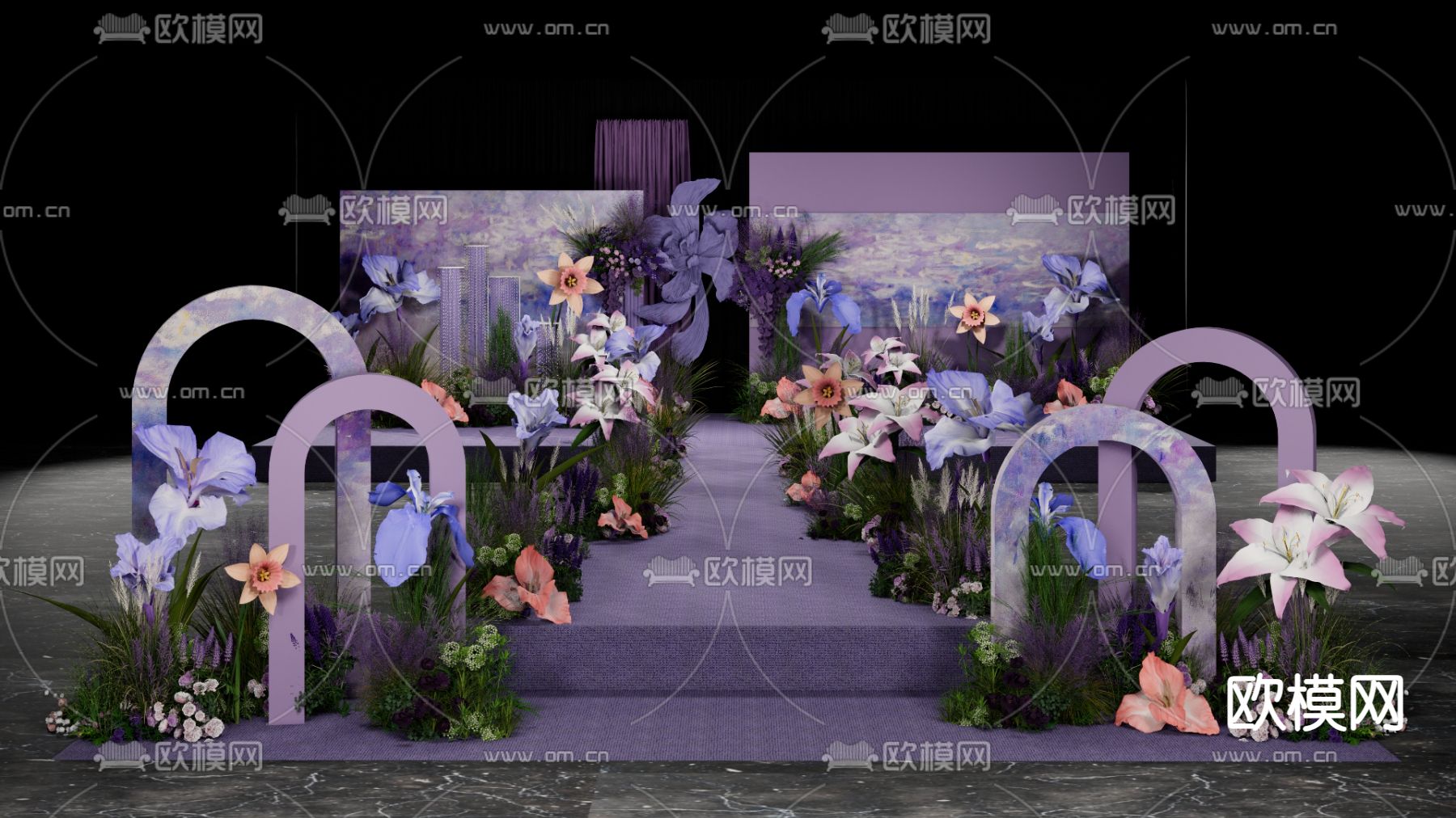 婚礼场景su模型下载（渲染图5）