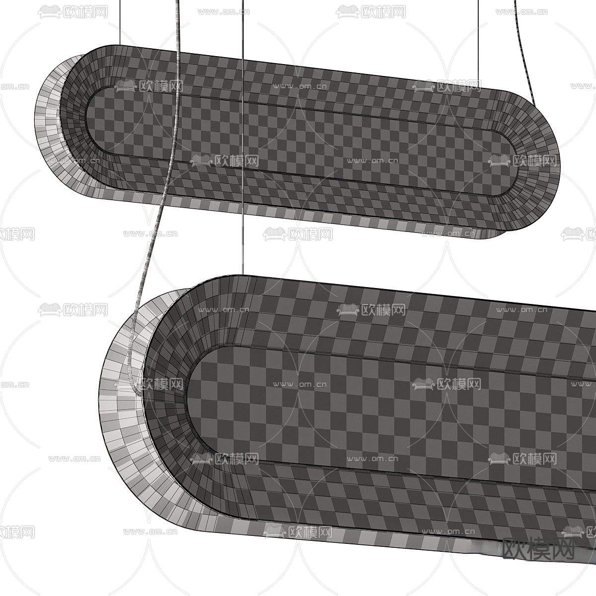 Roche Bobois Dorienne 吊灯3d模型下载（渲染图4）