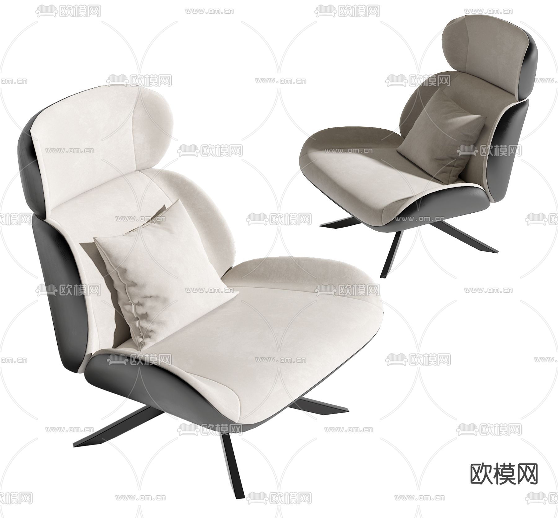 Minotti 沙发椅 休闲椅 扶手椅3d模型下载