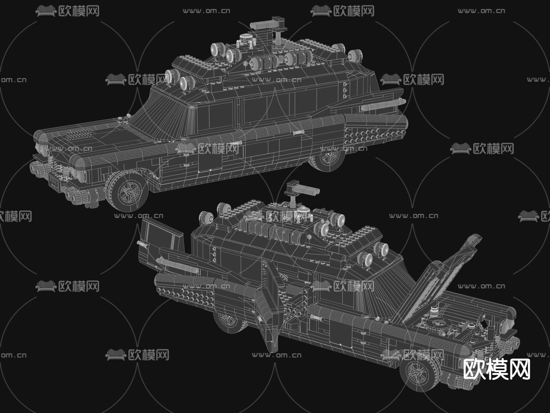 乐高 汽车3d模型下载（渲染图2）