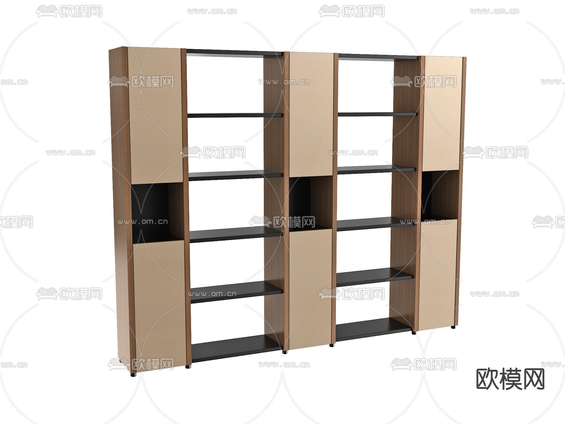 开放格装饰柜3d模型下载