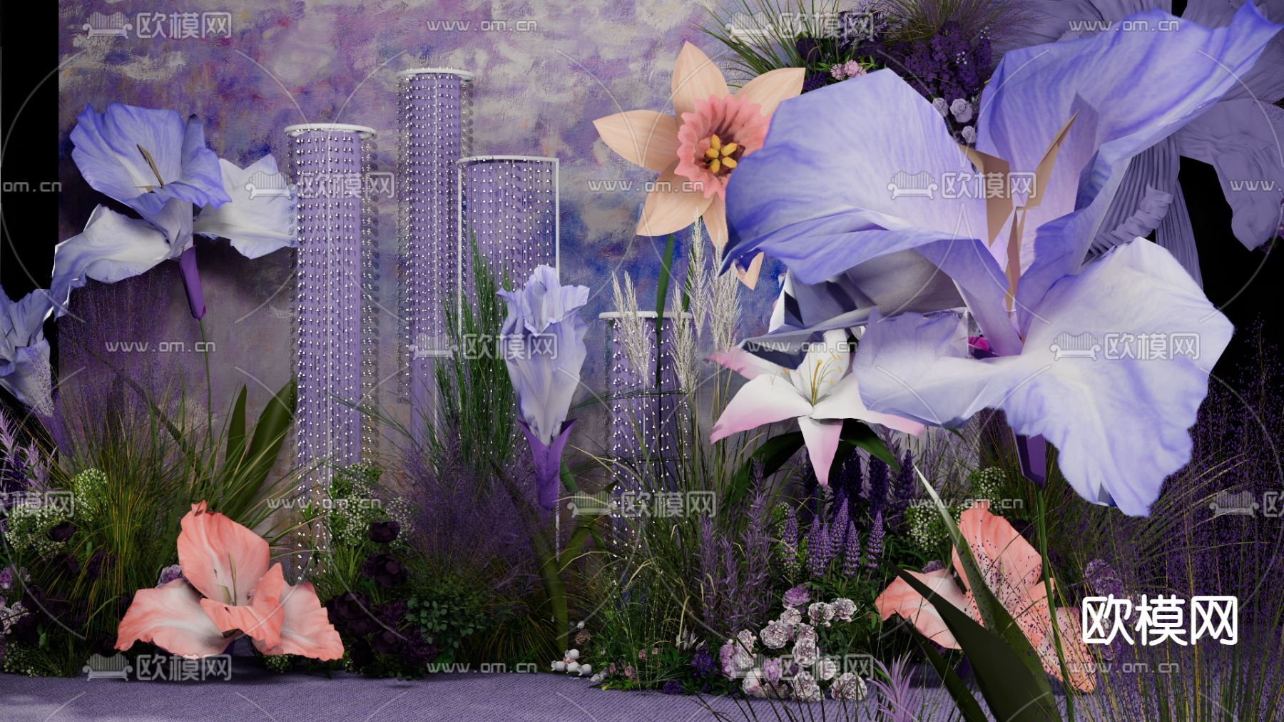 婚礼场景su模型下载（渲染图3）