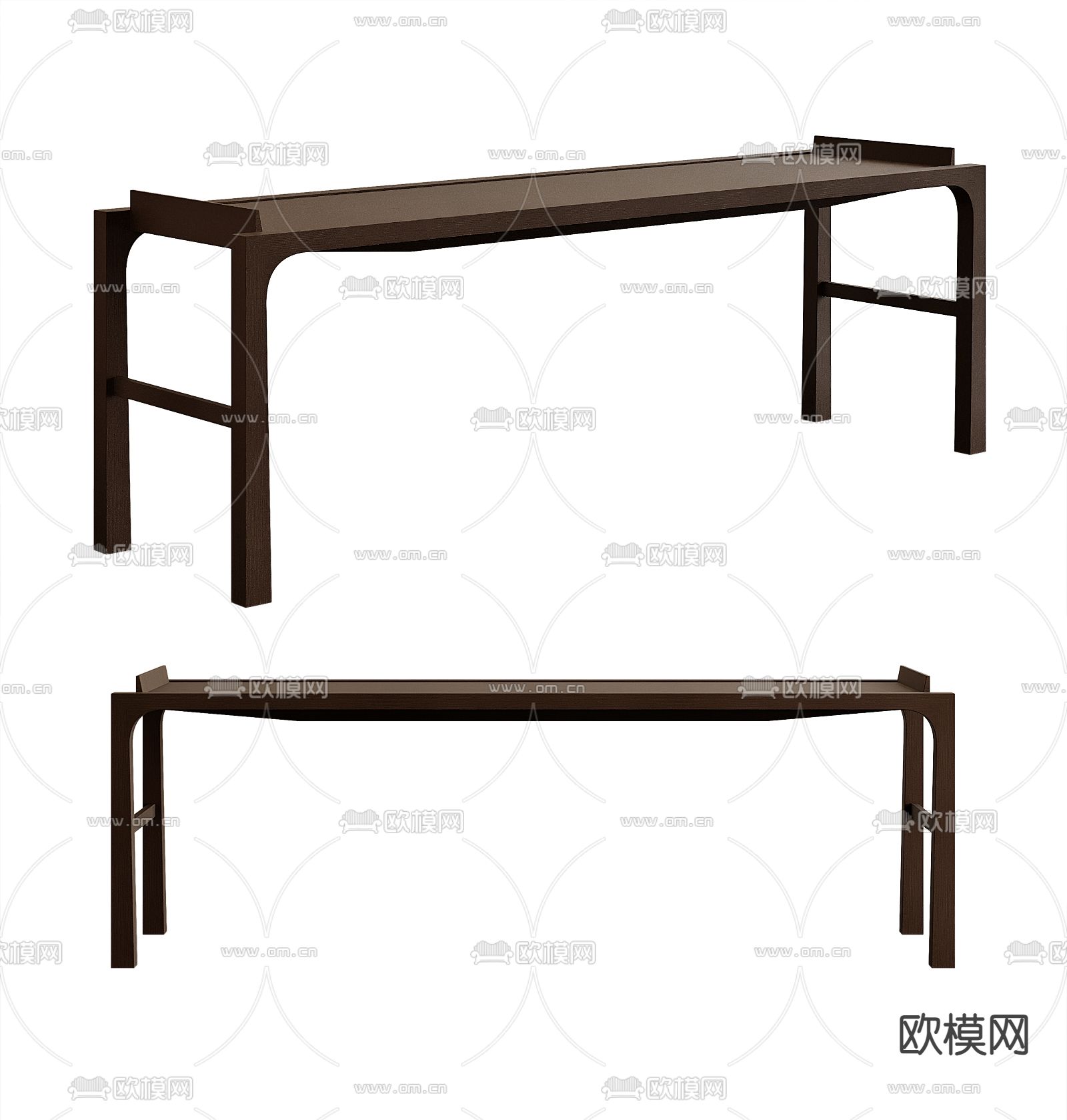 侘寂条案3d模型下载