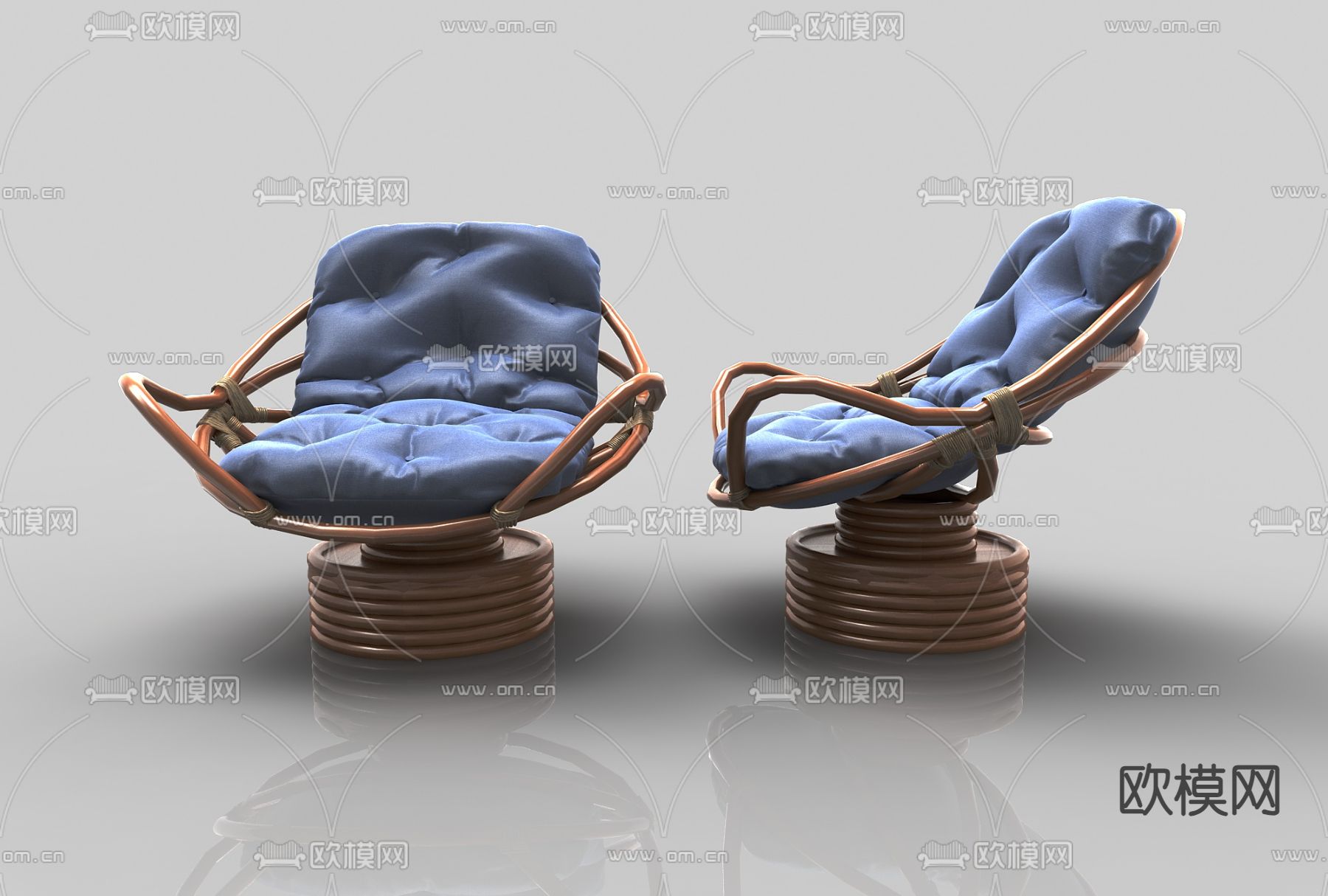 现代休闲沙发3d模型下载