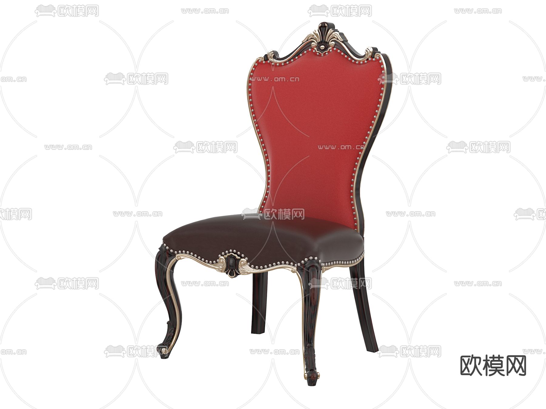 美式椅子 餐椅3d模型下载