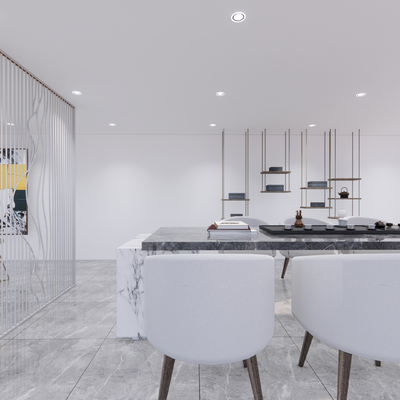  办公室茶水间su模型 