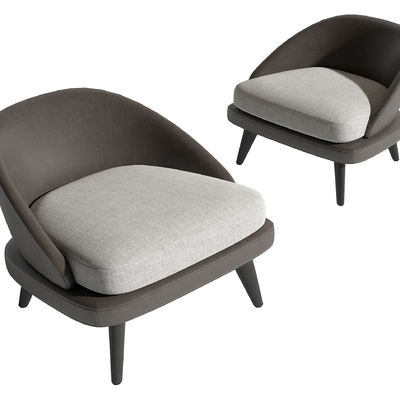  Minotti 单人沙发su模型 