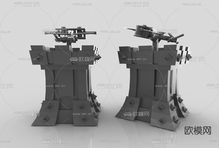 现代乐高玩具3d模型下载