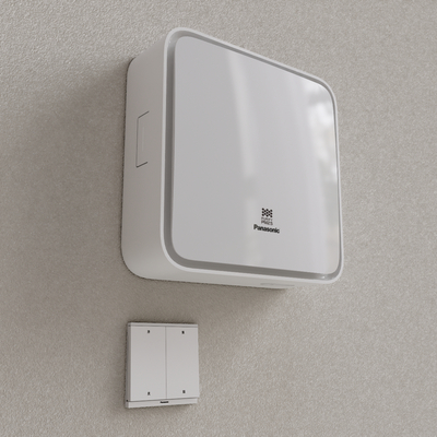  壁挂新风机 排气扇 空气净化器 换气扇 管道新风机su模型 